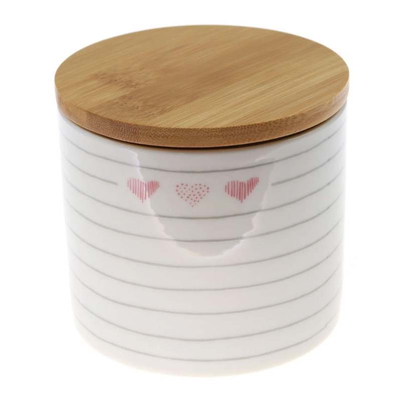 Recipient pentru ingrediente, EY3539, portelan, alb + gri + roz, 10 x 9.5 cm, 450 ml Recipient pentru ingrediente, EY3539, portelan, alb + gri + roz, 10 x 9.5 cm, 450 ml