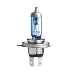 Bec auto pentru far Kraftmann Super White H4, 12 V, P43T, 60/55 W