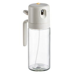 Recipient ulei / otet, AAB072, cu pulverizator, sticla transparenta, 22.8 cm, 550 ml