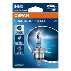 Bec auto pentru far, Osram H4 Cool Blue Intense, 60 / 55 W, 12 V