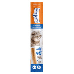 Recompensa pisici / hrana complementara, Club 4 Paws Sticks, adult, pui si pastrav