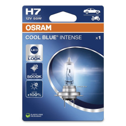 Bec auto pentru far, Osram H7 Cool Blue Intense, 55 W, 12 V