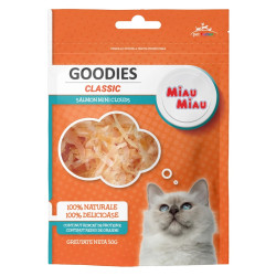 Recompensa pisici / hrana complementara, Miau Miau Goodies, adult si junior, somon, 50 g