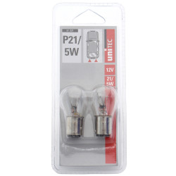 Bec auto pentru pozitie/frana Unitec P21, 5 W, 12 V, set 2 bucati
