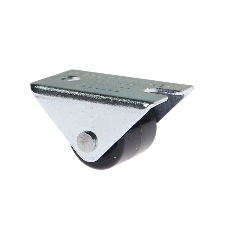Roata fixa pentru carucior / mobila, din poliamida, fara frana, cu placa, 14 mm, 25 kg Roata fixa pentru carucior / mobila, din poliamida, fara frana, cu placa, 14 mm, 25 kg