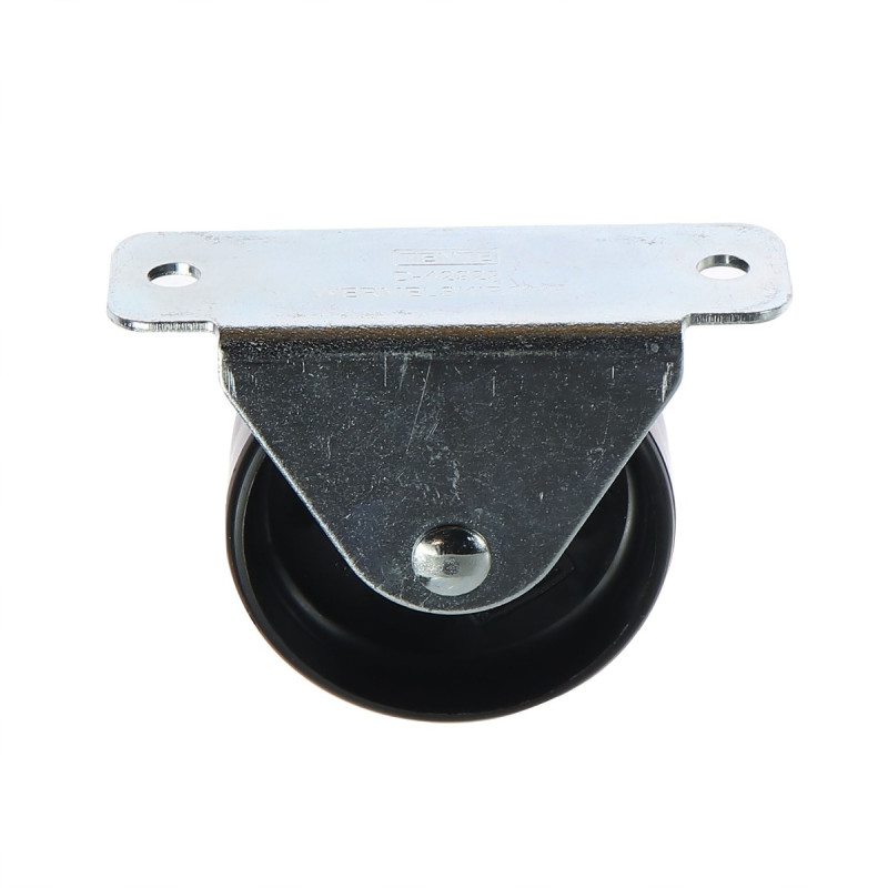 Roata fixa pentru carucior / mobila, din poliamida, fara frana, cu placa, 45 mm, 40 kg Roata fixa pentru carucior / mobila, din poliamida, fara frana, cu placa, 45 mm, 40 kg