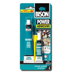Adeziv bicomponent universal, Bison Power Adhesive, opac - bej , 65 g