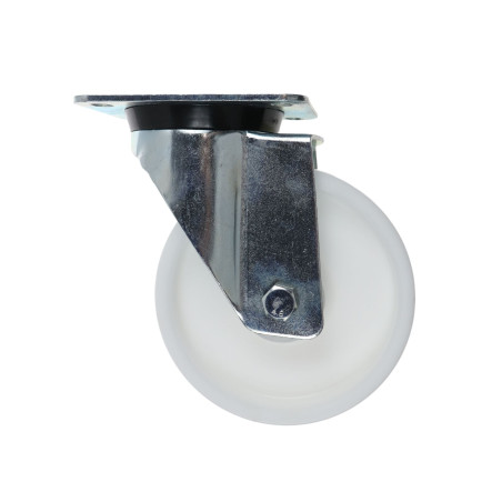 Roata pivotanta, din poliamida, fara frana, cu placa, 160 mm, 300 kg