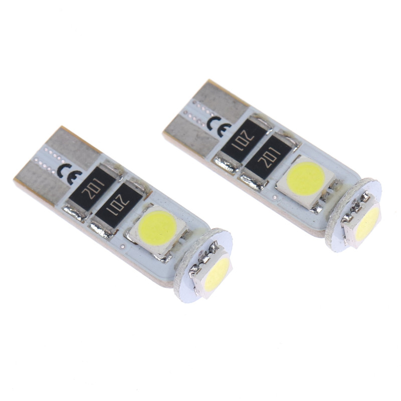 Bec LED auto SMD de pozitie Canbus Carguard CAN104, T10, 3 W, 60 lm, 12 V, set 2 bucati
