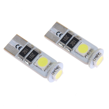Bec LED auto SMD de pozitie Canbus Carguard CAN104, T10, 3 W, 60 lm, 12 V, set 2 bucati