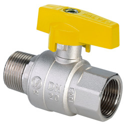 Robinet bila gaz, Valvex Orion, filet interior - exterior, fluture aluminiu, D 1/2"
