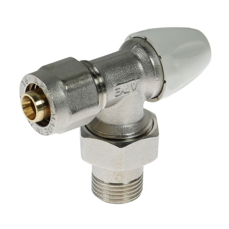 Robinet calorifer retur, cu conector pentru teava PEX, APE, alama, 1/2"