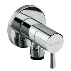 Robinet coltar cu cap ceramic, pentru instalatii apa si incalzire, Valvex Vega, D 1/2 " - 1/2"