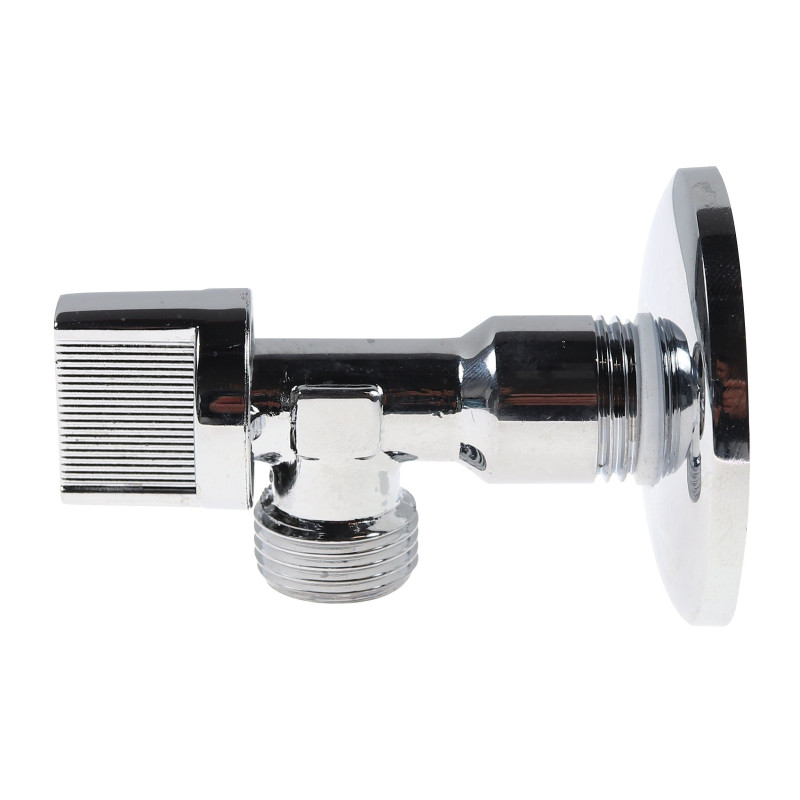 Robinet coltar cu rozeta, Remer, 128R121, D 1/2" x1/2" Robinet coltar cu rozeta, Remer, 128R121, D 1/2" x1/2"