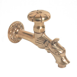 Robinet de gradina, pentru cismea, Nostalgie 0500161, din alama, 1/2"