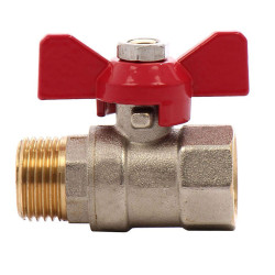 Robinet de trecere cu bila Remer 368MF12, filet exterior-interior, 1/2 ", maner fluture