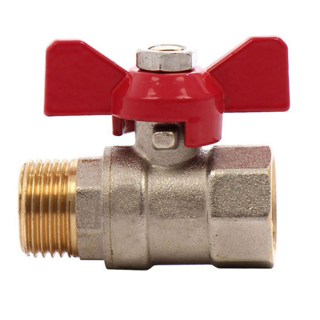 Robinet de trecere cu bila Remer 368MF12, filet exterior-interior, 1/2 ", maner fluture