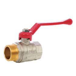 Robinet de trecere cu bila Remer 37010, alama, filet exterior-interior, 1 ", actionare maneta