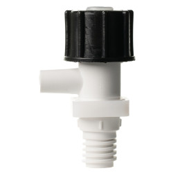 Robinet pentru bidon 3453, polipropilena, alb, 4 x 10 x 6 cm