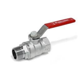 Robinet sfera Giacomini, alama cromata, filet interior - exterior, 3/4", actionare maneta