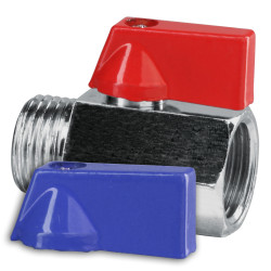 Robinet sferic cu bila Valvex Mini, filet interior-exterior, 1/2, maner fluture