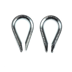 Rodanta usoara, din otel zincat, pentru cablu de otel de 5 mm, set 2 bucati