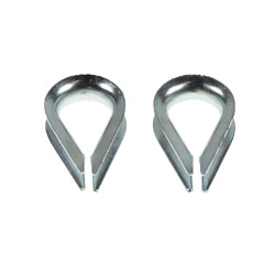 Rodanta usoara, din otel zincat, pentru cablu de otel de 6 mm, set 2 bucati