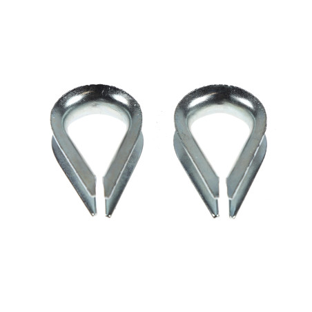 Rodanta usoara, din otel zincat, pentru cablu de otel de 6 mm, set 2 bucati