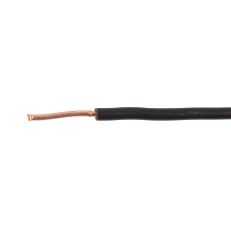 Rola conductor electric FY / H07V-U 1.5 mmp negru 100 m, cupru