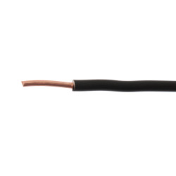 Rola conductor electric FY / H07V-U 1.5 mmp negru 50 m, cupru
