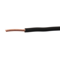 Rola conductor electric FY / H07V-U 2.5 mmp negru 100 m, cupru