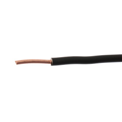 Rola conductor electric FY / H07V-U 2.5 mmp negru 50 m, cupru