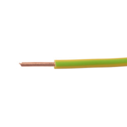 Rola conductor electric FY / H07V-U 2.5 mmp verde - galben 50 m, cupru