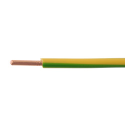 Rola conductor electric FY / H07V-U 4 mmp verde - galben 25 m, cupru