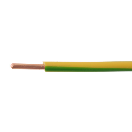 Rola conductor electric FY / H07V-U 4 mmp verde - galben 25 m, cupru