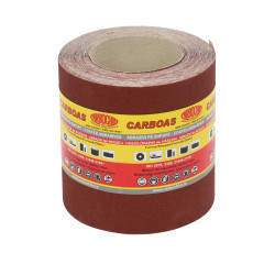 Rola panza abraziva pentru lemn, metale, materiale constructii, Carbochim PES861K, granulatie 120, rola 10 m x 120 mm