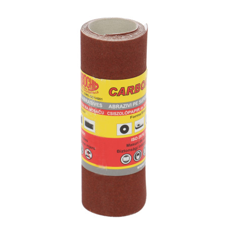 Rola panza abraziva pentru lemn, metale, materiale constructii, Carbochim PESK, granulatie 180, rola 1 m x 120 mm