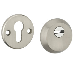Rozeta rotunda pentru usa metalica, otel, nichel, 54 mm, 2 buc / set