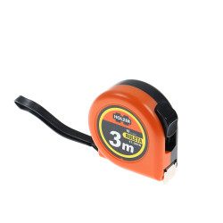 Ruleta cu banda metalica, cu blocare, cu agatatoare, Holzer 11-3016, 3 m