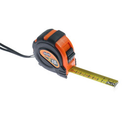 Ruleta cu banda metalica, cu blocare, cu agatatoare, Holzer 20G-10025, 10 m