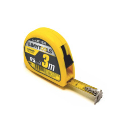 Ruleta cu banda metalica, cu blocare, cu magnet, Lumytools LT11130, 3 m