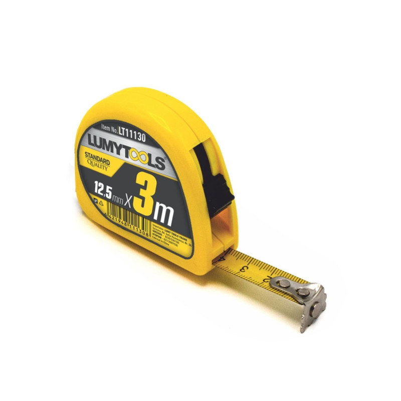 Ruleta cu banda metalica, cu blocare, cu magnet, Lumytools LT11130, 3 m Ruleta cu banda metalica, cu blocare, cu magnet, Lumytools LT11130, 3 m