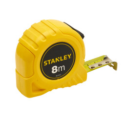 Ruleta cu banda metalica, cu blocare, Stanley 0-30-457, 8 m