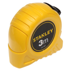 Ruleta cu banda metalica, cu blocare, Stanley 0-30-487, 3 m
