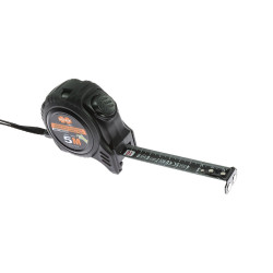 Ruleta cu banda metalica, cu magnet, cu blocare, cu agatatoare, Holzer Profi X76G-5019, 5 m