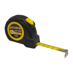 Ruleta cu banda metalica, cu protectie, magnet si autoblocare, Lumytools LT10143, 3 m