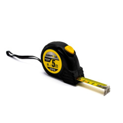 Ruleta cu banda metalica, cu protectie, magnet si autoblocare, Lumytools LT10145, 5 m