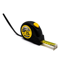 Ruleta cu banda metalica, cu protectie, magnet si autoblocare, Lumytools LT10147, 7.5 m