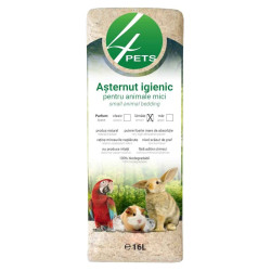 Rumegus 4 Pet, pentru rozatoare, parfum lamaie, 16 l