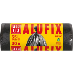 Saci menajeri / gunoi Alufix Economy, negru, 35L, 30 buc